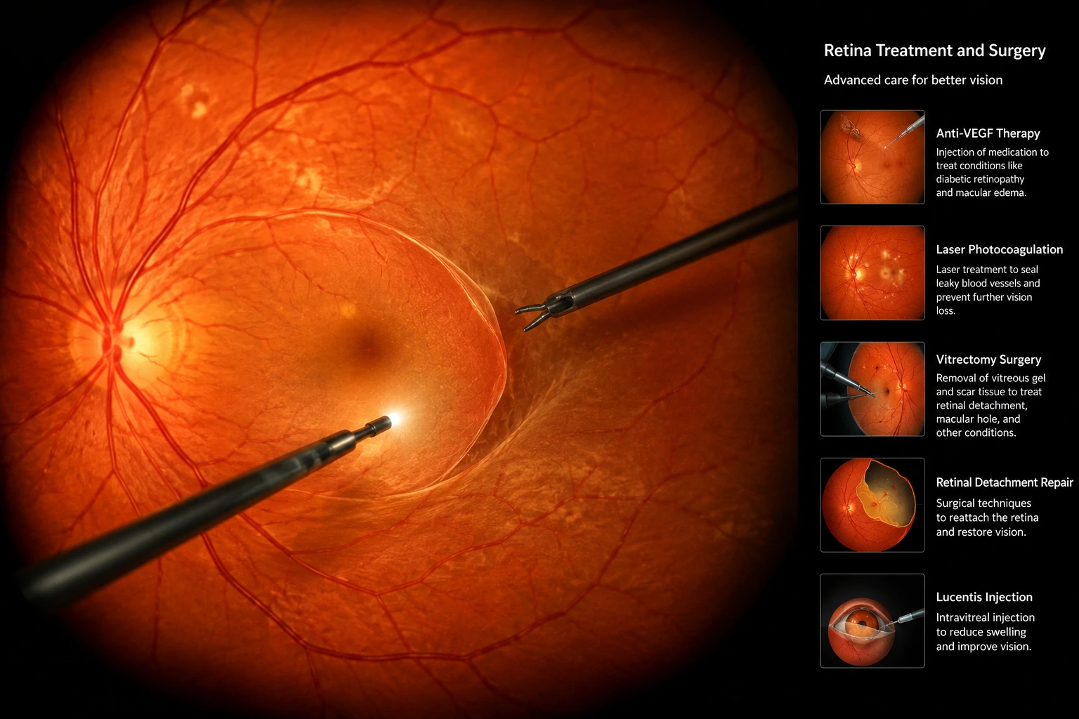 Dr. Ramesh Murthy performing advanced retina surgery at Axis Eye Clinic Pune