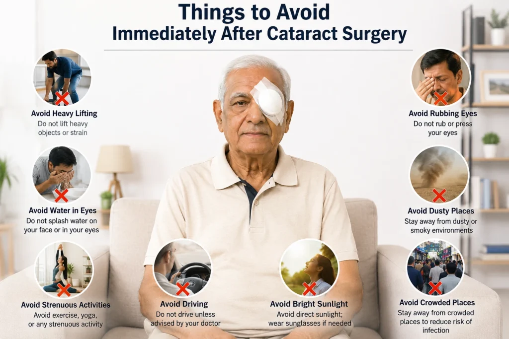Things to Avoid Immediately After Cataract Surgery