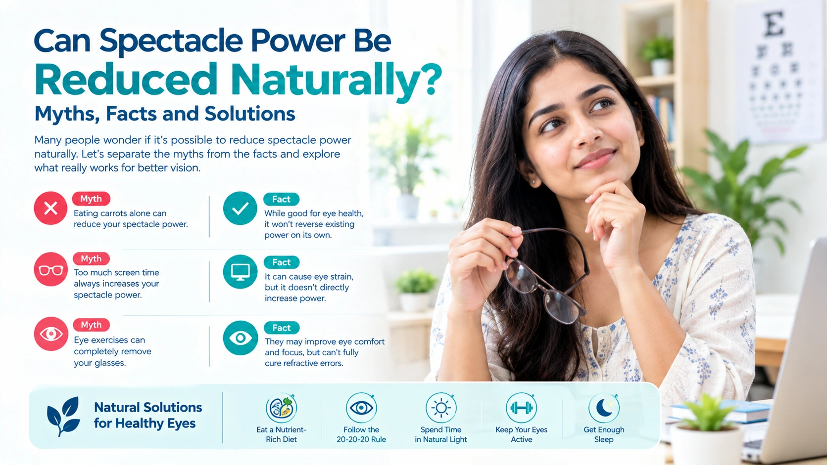 Find natural ways to manage spectacle power with expert eye care in Pune.